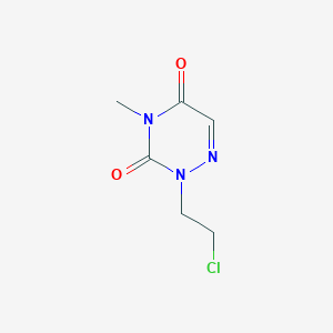 molecular formula C6H8ClN3O2 B6299207 2-(2-Chloro-ethyl)-4-methyl-2H-[1,2,4]triazine-3,5-dione CAS No. 1626413-62-4