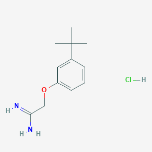 molecular formula C12H19ClN2O B6299214 2-(3-tert-Butyl-phenoxy)-acetamidine;  hydrochloride CAS No. 2368870-94-2