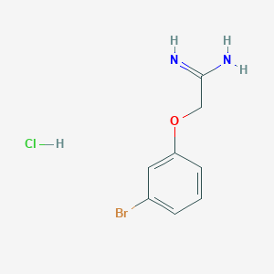 molecular formula C8H10BrClN2O B6299226 2-(3-Bromo-phenoxy)-acetamidine;  hydrochloride CAS No. 2368871-22-9