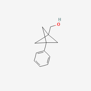 molecular formula C12H14O B6299252 {3-Phenylbicyclo[1.1.1]pentan-1-yl}methanol CAS No. 2165347-55-5