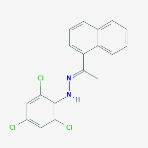 molecular formula C18H13Cl3N2 B6299255 1-(1-Naphthyl)ethanone (2,4,6-trichlorophenyl)hydrazone CAS No. 2270915-10-9