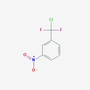 molecular formula C7H4ClF2NO2 B6299257 3-(Difluorochloromethyl)nitrobenzene, 80% CAS No. 402-29-9