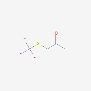 molecular formula C4H5F3OS B6299289 (Trifluoromethylthio)acetone;  98% CAS No. 42105-30-6