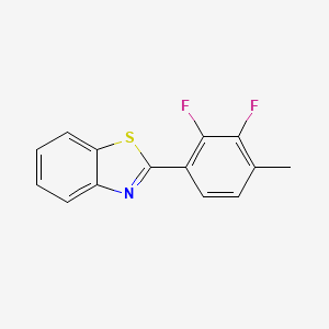 molecular formula C14H9F2NS B6299293 2-(2,3-Difluoro-4-methylphenyl)benzo[d]thiazole CAS No. 2379321-35-2