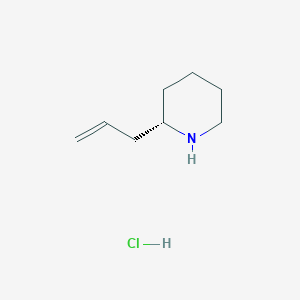 molecular formula C8H16ClN B6299328 (S)-2-Allylpiperidine hydrochloride CAS No. 1352232-87-1