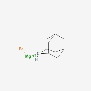 molecular formula C10H15BrMg B6299360 Adamant-2-ylmagnesium bromide, 0.25 M in ether CAS No. 114332-05-7