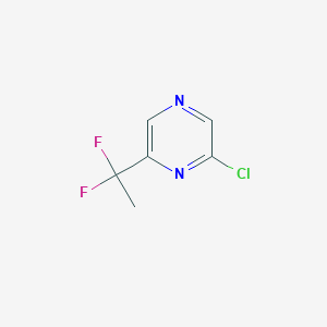 molecular formula C6H5ClF2N2 B6299368 2-Chloro-6-(1,1-difluoroethyl)pyrazine CAS No. 2293100-09-9