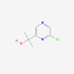 molecular formula C7H9ClN2O B6299408 2-(6-Chloropyrazin-2-yl)propan-2-ol CAS No. 2254337-61-4