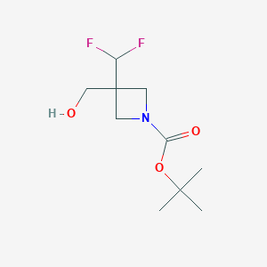 molecular formula C10H17F2NO3 B6299415 t-Butyl 3-(difluoromethyl)-3-(hydroxymethyl)azetidine-1-carboxylate CAS No. 2231677-13-5