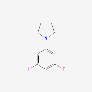 molecular formula C10H11FIN B6299417 1-(3-Fluoro-5-iodophenyl)pyrrolidine CAS No. 2121513-22-0