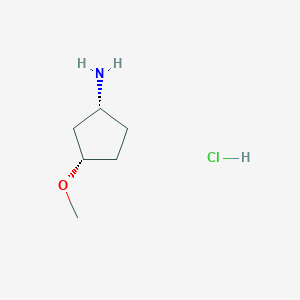 molecular formula C6H14ClNO B6299429 cis-3-Methoxycyclopentanamine hydrochloride CAS No. 2511250-80-7