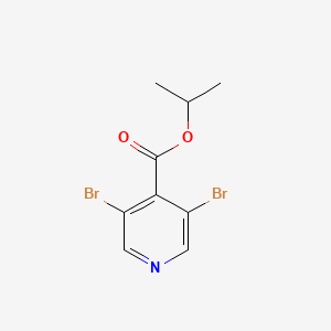 molecular formula C9H9Br2NO2 B6299436 Propan-2-yl 3,5-dibromopyridine-4-carboxylate CAS No. 2121512-81-8
