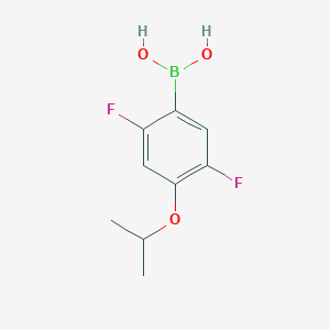 molecular formula C9H11BF2O3 B6299441 2,5-Difluoro-4-isopropoxyphenylboronic acid CAS No. 2121515-24-8