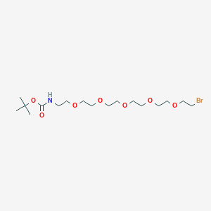 molecular formula C17H34BrNO7 B6299448 t-Butyl (17-bromo-3,6,9,12,15-pentaoxaheptadecyl)carbamate CAS No. 1392499-33-0