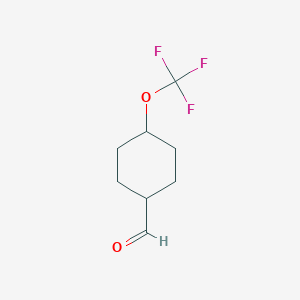 molecular formula C8H11F3O2 B6299462 4-(Trifluoromethoxy)cyclohexanecarbaldehyde CAS No. 2231673-69-9