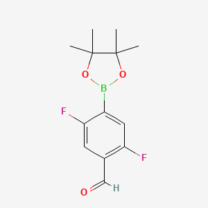 molecular formula C13H15BF2O3 B6299467 2,5-Difluoro-4-formylphenylphenylboronic acid pinacol ester CAS No. 2121512-03-4