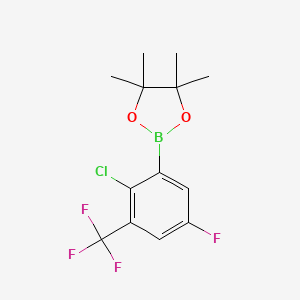 2-Chloro-5-fluoro-3-(trifluoromethyl)benzoic acid pinacol ester