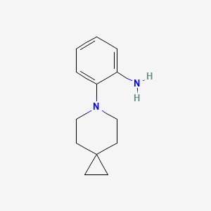 molecular formula C13H18N2 B6299509 2-(6-Azaspiro[2.5]octan-6-yl)aniline CAS No. 2155431-25-5