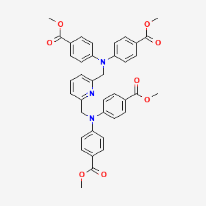 Tetramethyl 4,4',4'',4'''-[[pyridine-2,6-diylbis(methylene)]bis(azanetriyl)]tetrabenzoate