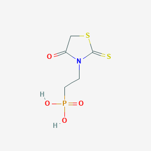 [2-(4-Oxo-2-thioxo-3-thiazolidinyl)ethyl]phosphonic acid