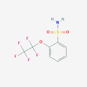molecular formula C8H6F5NO3S B6299557 2-(Pentafluoroethoxy)benzenesulfonamide CAS No. 82097-00-5