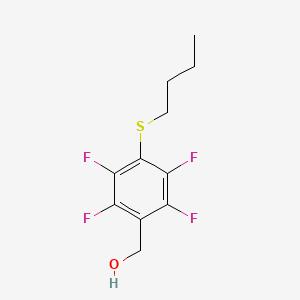 molecular formula C11H12F4OS B6299591 2,3,5,6-Tetrafluoro-4-(butylthio)benzyl alcohol, 96% CAS No. 2088945-51-9