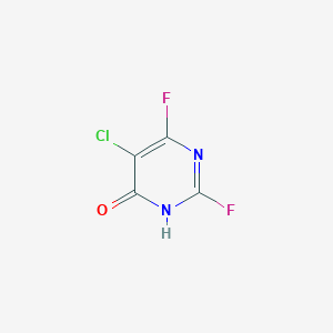 molecular formula C4HClF2N2O B6299598 5-Chloro-2,6-difluoro-pyrimidin-4-ol CAS No. 173244-06-9