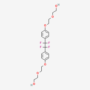 molecular formula C22H26F4O6 B6299679 1,2-Bis[4-[2-(2-hydroxyethoxy)ethoxy]phenyl]-1,1,2-2-tetrafluoroethane CAS No. 107233-48-7