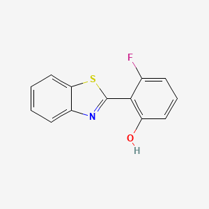 molecular formula C13H8FNOS B6299711 2-(Benzo[d]thiazol-2-yl)-3-fluorophenol CAS No. 1928173-45-8