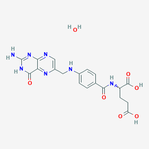 molecular formula C19H21N7O7 B6299753 Folic acid hydrate;  96% CAS No. 1174277-30-5