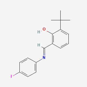 molecular formula C17H18INO B6299797 N-(3-tert-Butylsalicylidene)-4-iodoaniline CAS No. 1003080-30-5