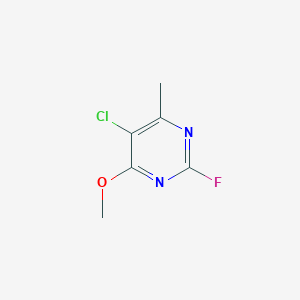 molecular formula C6H6ClFN2O B6299814 5-Chloro-2-fluoro-4-methoxy-6-methylpyrimidine CAS No. 1858255-47-6