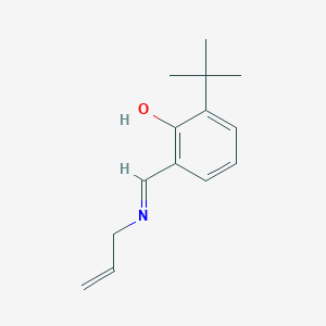 molecular formula C14H19NO B6299837 N-(3-tert-butylsalicylidene)-allylamine CAS No. 851053-83-3