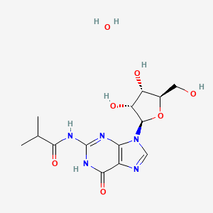 molecular formula C14H21N5O7 B6299850 N2-Isobutyrylguanosine monohydrate CAS No. 2301169-16-2