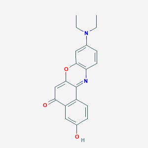 molecular formula C20H18N2O3 B6299853 9-(Diethylamino)-3-hydroxy-5H-benzo[a]phenoxazin-5-one CAS No. 93397-90-1