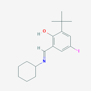 2-tert-Butyl-6-cyclohexyliminomethyl-4-iodo-phenol