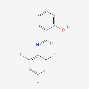 molecular formula C13H8F3NO B6299862 N-(Salicylidene)-2,4,6-trifluoroaniline CAS No. 26672-03-7
