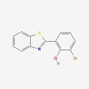 molecular formula C13H8BrNOS B6299869 2-(Benzo[d]thiazol-2-yl)-6-bromophenol CAS No. 90481-36-0
