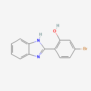 molecular formula C13H9BrN2O B6299875 2-(1H-Benzo[d]imidazol-2-yl)-5-bromophenol CAS No. 402929-34-4