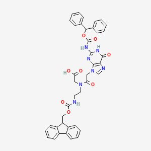 molecular formula C40H35N7O8 B6299892 Fmoc-pna-g(bhoc)-oh CAS No. 186046-83-3