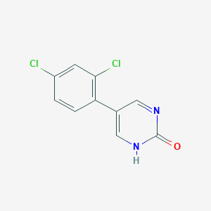 molecular formula C10H6Cl2N2O B6299907 5-(2,4-Dichlorophenyl)-2-hydroxypyrimidine, 95% CAS No. 103824-18-6