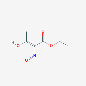 molecular formula C6H9NO4 B6299915 Ethyl (2E)-2-(hydroxyimino)-3-oxobutanoate;  95% CAS No. 66508-94-9