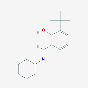 molecular formula C17H25NO B6299951 N-(3-叔丁基水杨亚甲基)-环己胺 CAS No. 215033-70-8