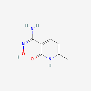 molecular formula C7H9N3O2 B6299966 N-Hydroxy-6-methyl-2-oxo-1,2-dihydro-pyridine-3-carboxamidine CAS No. 468067-84-7