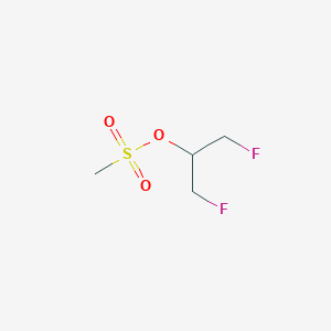 molecular formula C4H8F2O3S B6299974 2-Fluoro-1-(fluoromethyl)ethylmethanesulfonate, 99% CAS No. 660-29-7