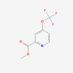 molecular formula C8H6F3NO3 B6299986 Methyl 4-(trifluoromethoxy)pyridine-2-carboxylate CAS No. 1206978-25-7