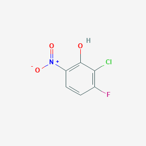 molecular formula C6H3ClFNO3 B6300001 2-Chloro-3-fluoro-6-nitro-phenol;  95% CAS No. 95849-17-5