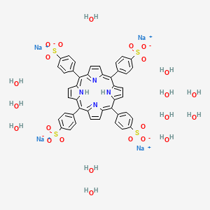 molecular formula C44H50N4Na4O24S4 B6300027 Tetrasodium meso-tetra(sulfonatophenyl)porphine dodecahydrate, 95% CAS No. 122451-08-5