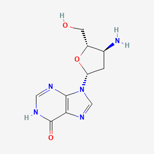 molecular formula C10H13N5O3 B6300034 3'-Amino-2',3'-dideoxyinosine;  98% CAS No. 1222689-74-8