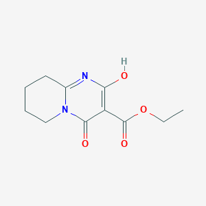 molecular formula C11H14N2O4 B6300084 Ethyl 2-hydroxy-4-oxo-6,7,8,9-tetrahydro-4H-pyrido[1,2-a]pyrimidine-3-carboxylate CAS No. 1204419-95-3